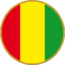 Fahnen Afrika Guinea Runde 