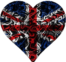 Flags Europe UK Heart 