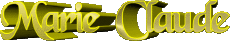 Vorname WEIBLICH - Frankreich M Zusammengesetzter Marie Claude 