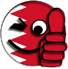 Flags Asia Bahrain Smiley - OK 