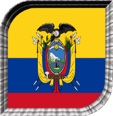 Bandiere America Colombia Quadrato 