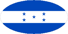 Drapeaux Amériques Honduras Ovale 