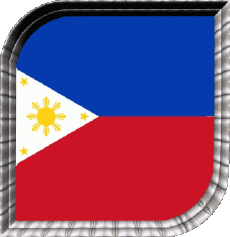 Drapeaux Asie Philippines Carré 