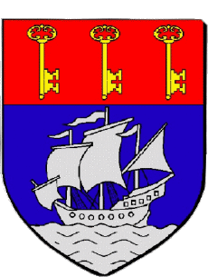 Blasone-Bandiere Francia Dipartimenti - Città 974 SAINT PIERRE 