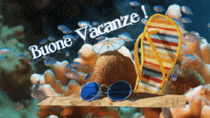 Nachrichten Italienisch Buone Vacanze Animierter Hintergrund 006 