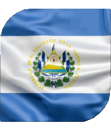 Bandiere America Salvador Quadrato 