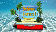 Messages German Schöne Ferien Animated Background 002 