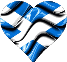 Banderas Europa Escocia Corazón 