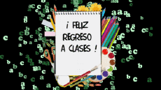 Messagi Spagnolo Feliz Regreso a Clases Sfondo animato 003 