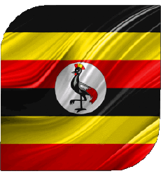 Fahnen Afrika Uganda Platz 