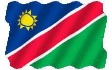 Banderas África Namibia Ondulación 