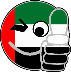 Drapeaux Asie Emirats Arabes Unis Smiley - OK 