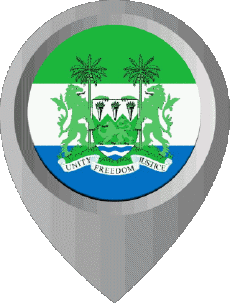 Bandiere Africa Sierra Leone Perno di posizione 