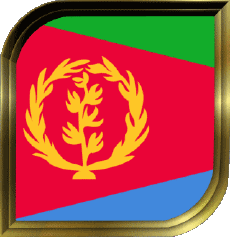 Drapeaux Afrique Erythrée Carré 