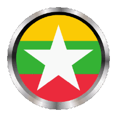 Bandiere Asia Burma Rotondo - Anelli 