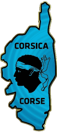 Banderas Francia Regiones Córcega Mapa 