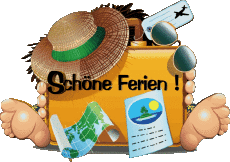 Messages Allemand Schöne Ferien Fond Transparent 13 