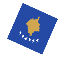 Drapeaux Europe Kosovo Sphere - Cube 
