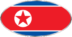 Bandiere Asia Corea del Nord Vario 
