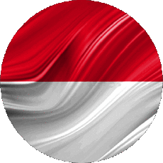 Fahnen Asien Indonesien Runde 