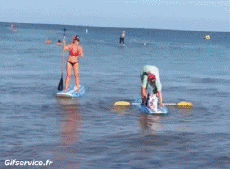 Humor -  Fun Sport Paddle Stürze - Fail 