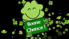 Messages French Bonne Chance Animated Background 001 