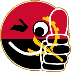 Banderas África Angola Smiley - Ok 