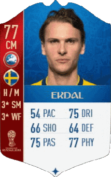 Multimedia Vídeo Juegos F I F A - Jugadores  cartas Suecia Albin Ekdal 