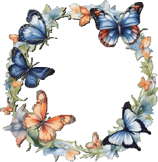 Messagi Francese Bon Anniversaire Papillons 007 