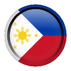 Fahnen Asien Philippinen Rund - Ringe 