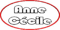 Prénoms FEMININ - France A Composé Anne Cécile 