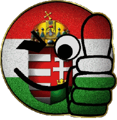 Flags Europe Hungary Smiley - OK 