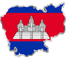 Drapeaux Asie Cambodge Divers 