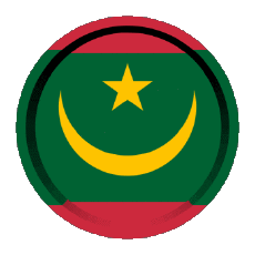 Bandiere Africa Mauritania Rotondo - Anelli 