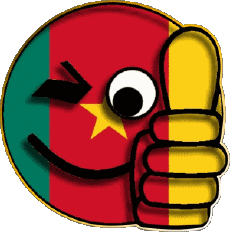 Banderas África Camerún Smiley - OK 