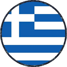 Fahnen Europa Griechenland Runde 