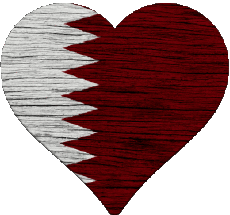 Flags Asia Qatar Heart 