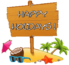Nachrichten Englisch Happy Holidays Transparenter Hintergrund 22 