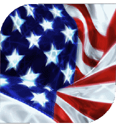 Bandiere America U.S.A Quadrato 
