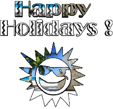Messagi Inglese Happy Holidays Sfondo trasparente 04 