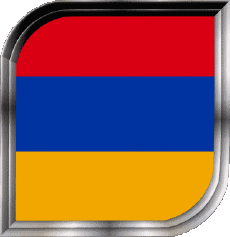 Bandiere Asia Armenia Quadrato 