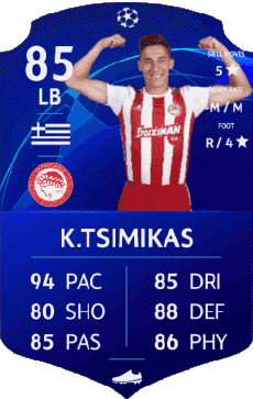 Multi Média Jeux Vidéo F I F A - Joueurs Cartes Grèce Konstantinos Tsimikas 