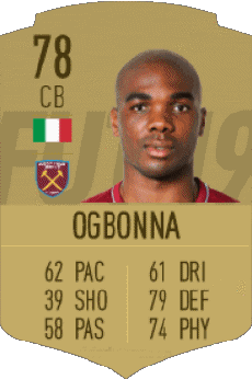 Multimedia Videogiochi F I F A - Giocatori carte Italia Angelo Ogbonna 