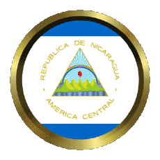 Flags America Nicaragua Round - Rings 