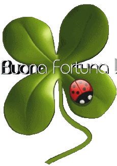 Nachrichten Italienisch Buona Fortuna Transparenter Hintergrund 01 