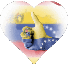 Flags America Venezuela Heart 