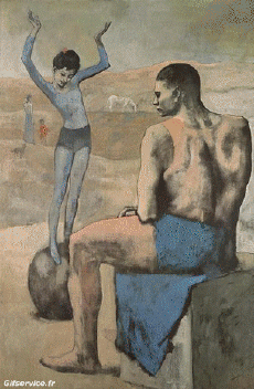 Humour - Fun Morphing - Ressemblance Artistes peintre confinement covid  art recréations Getty challenge - Pablo Picasso 