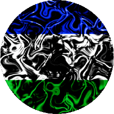 Drapeaux Afrique Lesotho Rond 