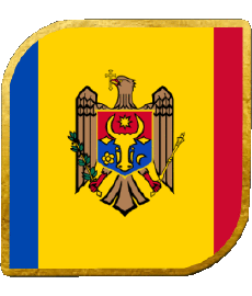Drapeaux Europe Moldavie Carré 