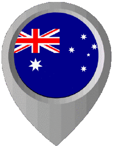 Banderas Oceanía Australia Nacional Marcador de ubicación 